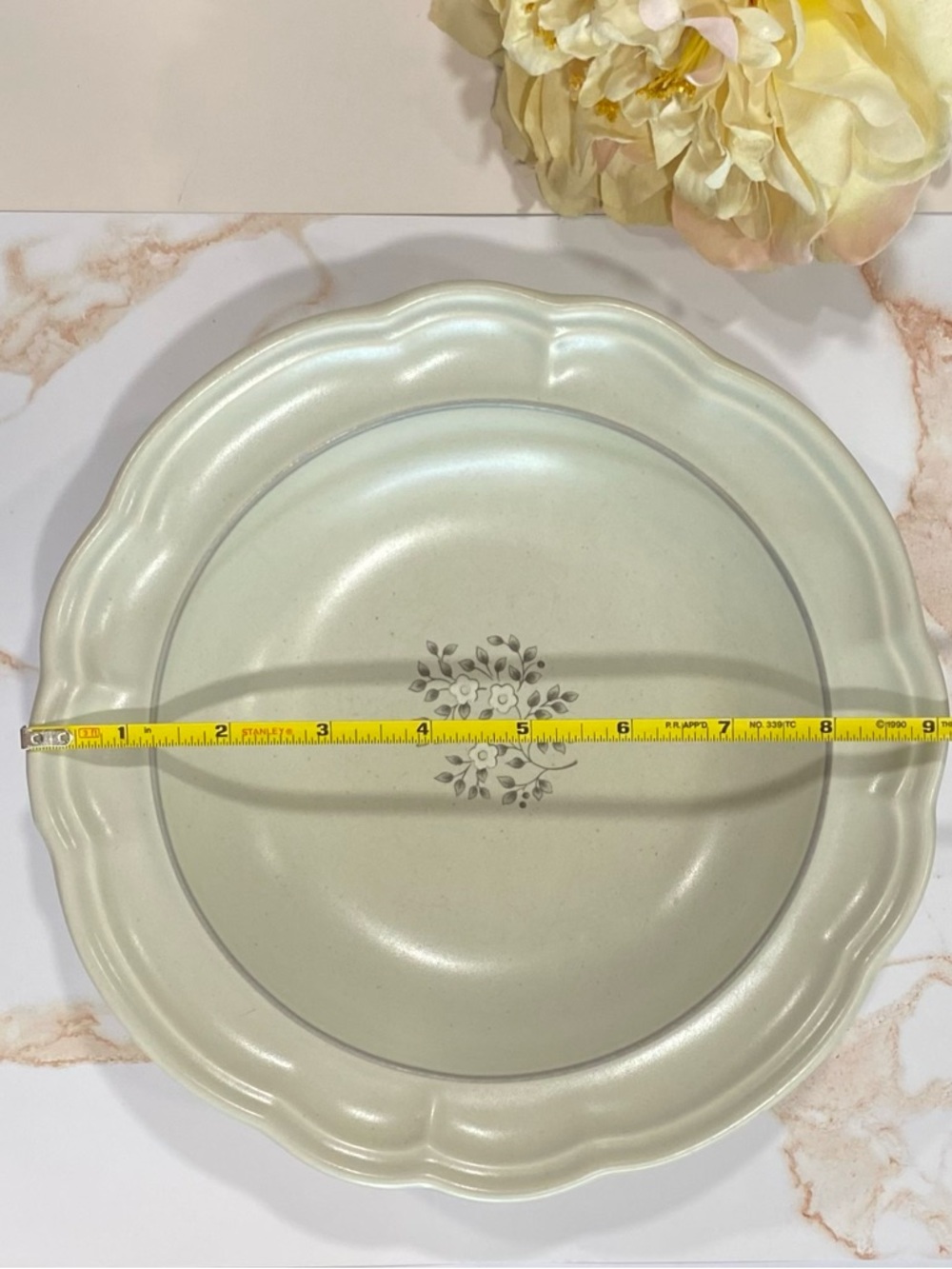Pfaltzgraff Heirloom Stoneware Large Rim Soup Bowl 1980s Cottagecore - Picture 5 of 9
